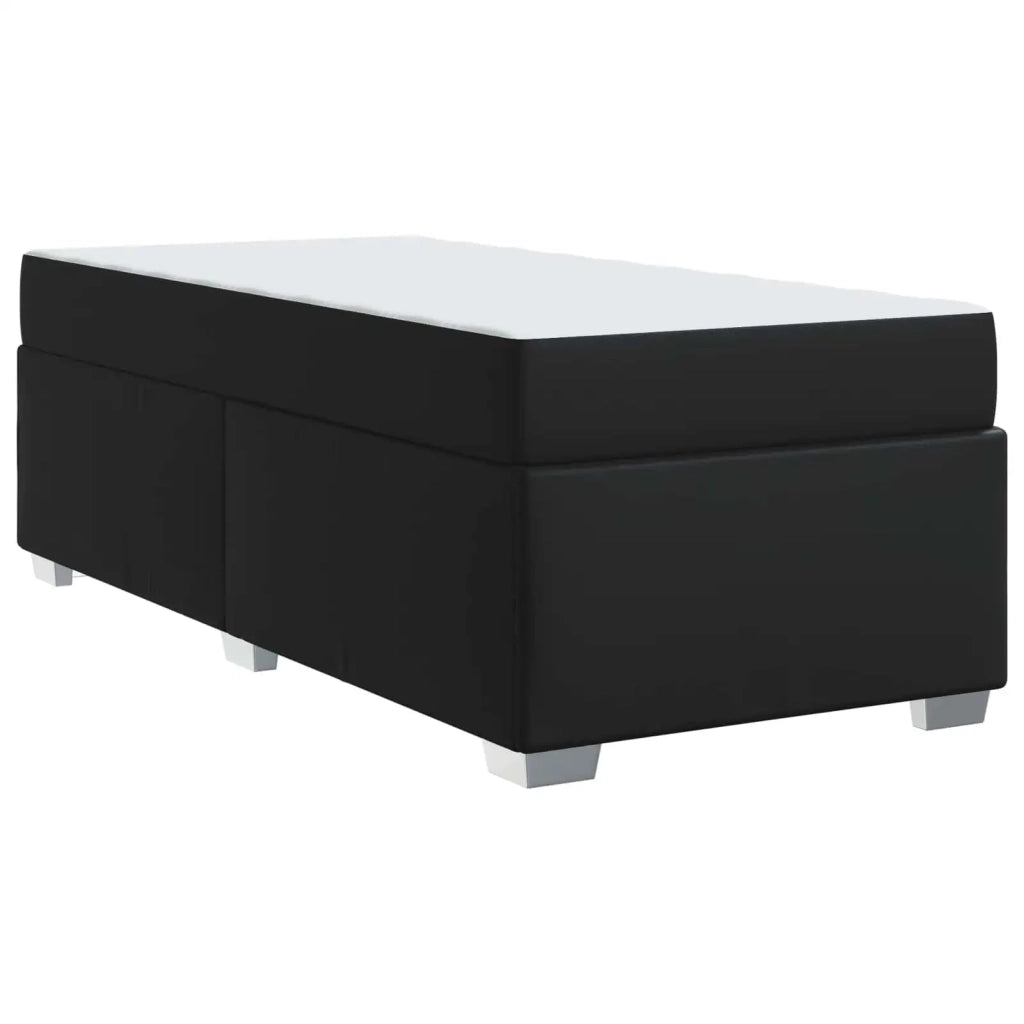 Struttura del letto con materasso Nero 100 x 200 cm Tessuto 3399226