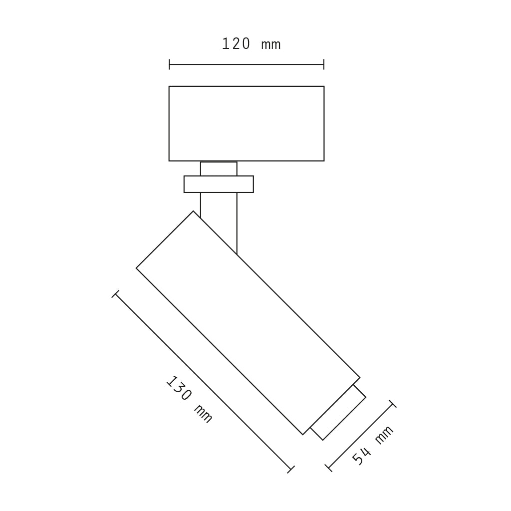 Faretto led da binario 7w luce fredda 6500k