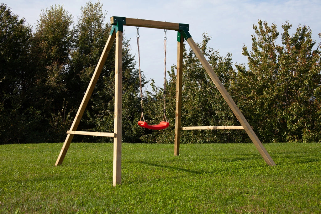 Altalena in legno impegnato Babby 230x160xh195 cm