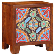 Comodino 40x30x45 cm in Legno Massello di Acacia