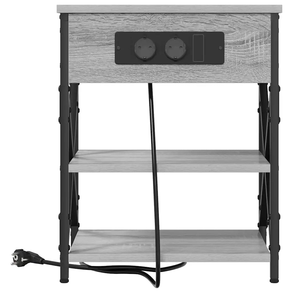Armadio da Notte 2 pcs Grigio Sonoma 41 x 31 x 51 cm 859522