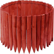 Decorativa bordura esterna per giardino prato paesaggio flessibile lunghezza 120 cm x altezza 30 cm - Rosso