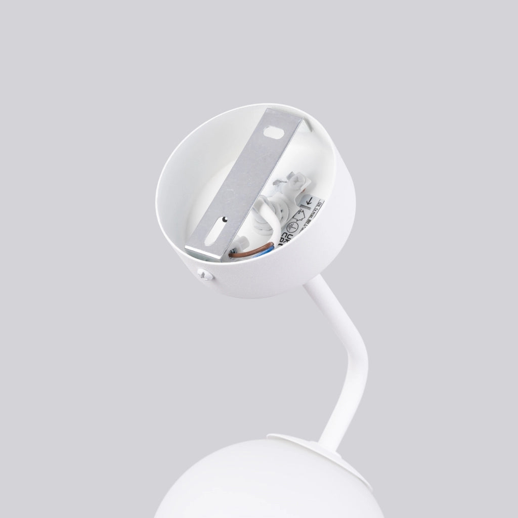 Applique bianca sfera vetro 1xG9 8W Kosmos PureLume