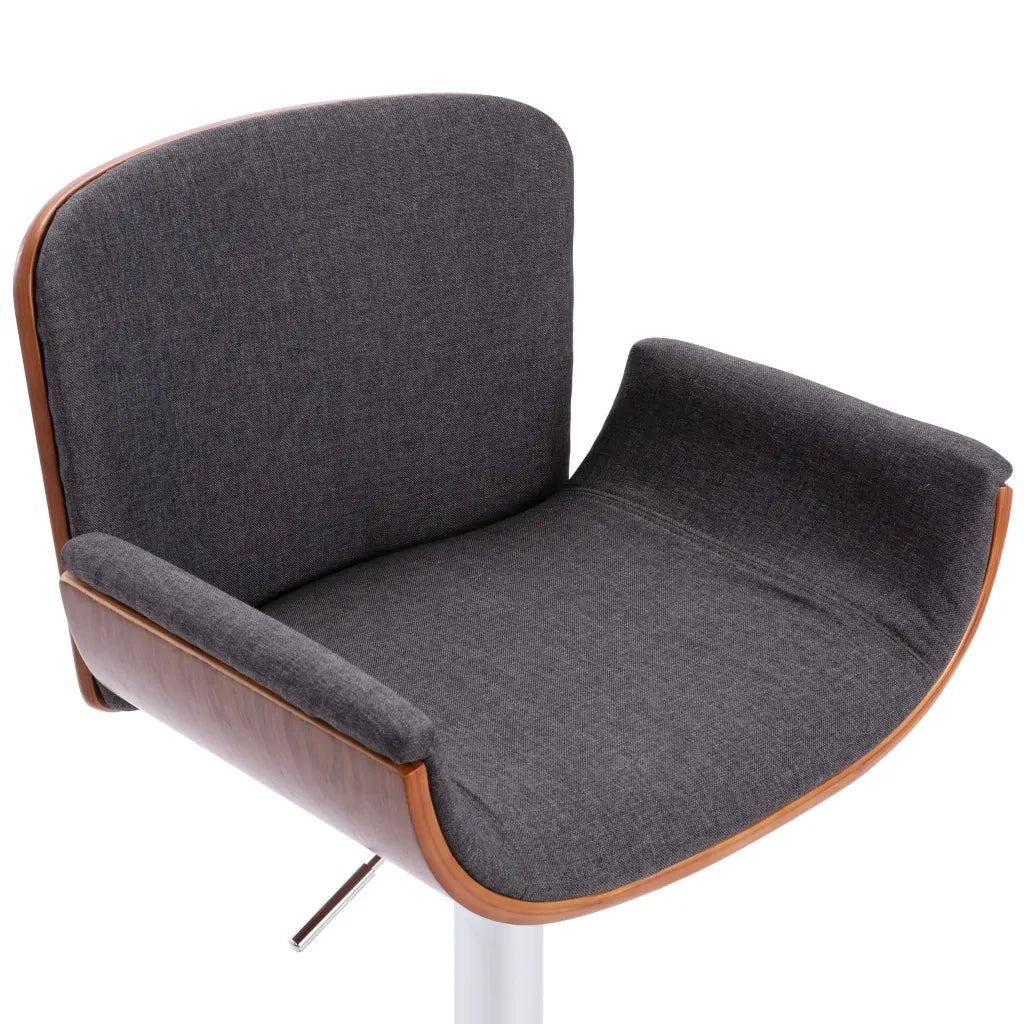 Sgabello da Bar Grigio in Tessuto cod mxl 62558