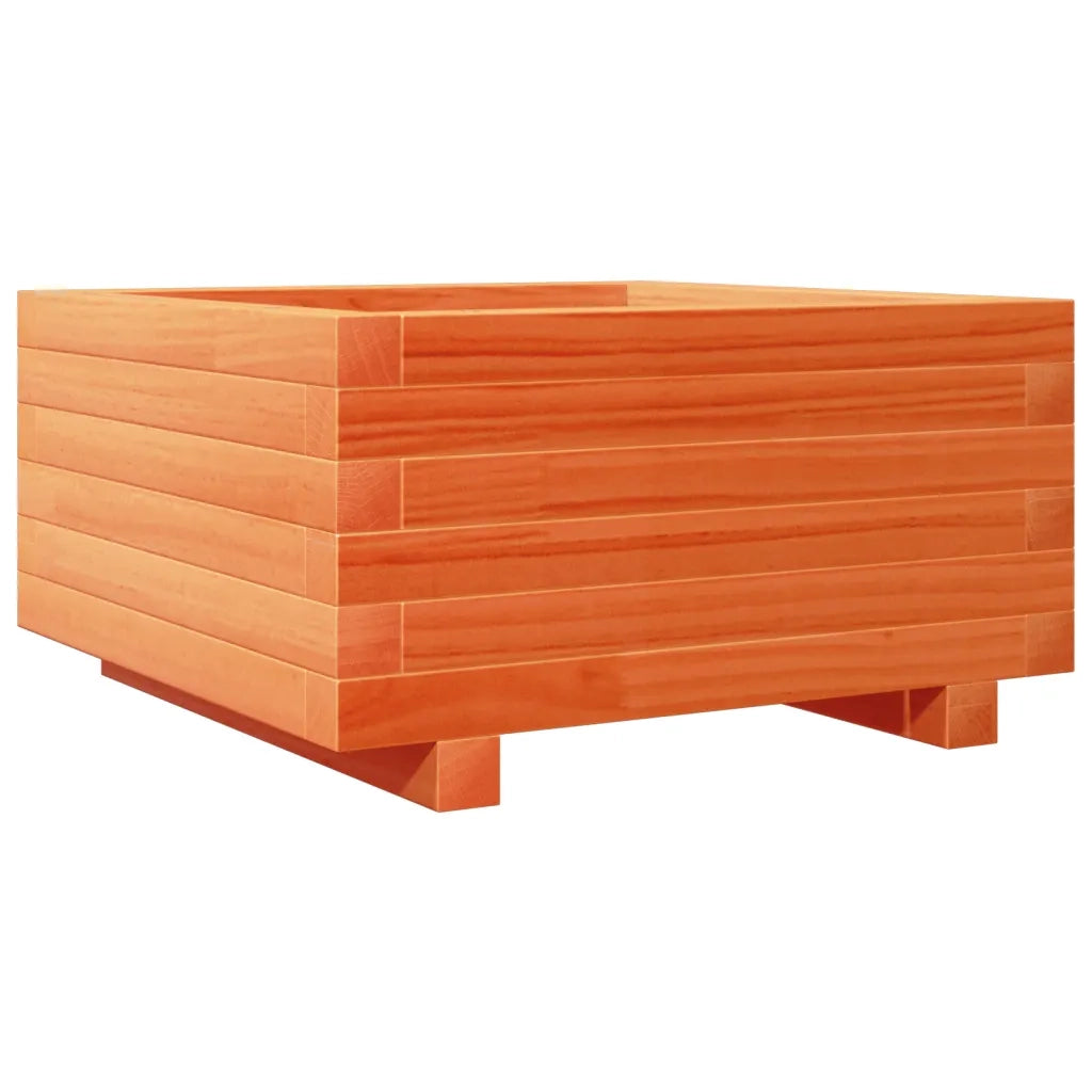Fioriera Giardino Marrone Cera 50x50x26,5cm Legno Massello Pino 847295