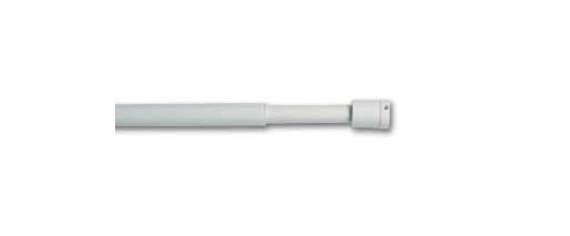 Bacchetta Bastone tende punta tonda 160 cm x 13 mm Bianco