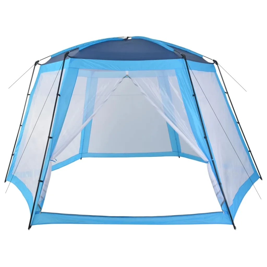 Tenda per Piscina in Tessuto 500x433x250 cm Blu 91574