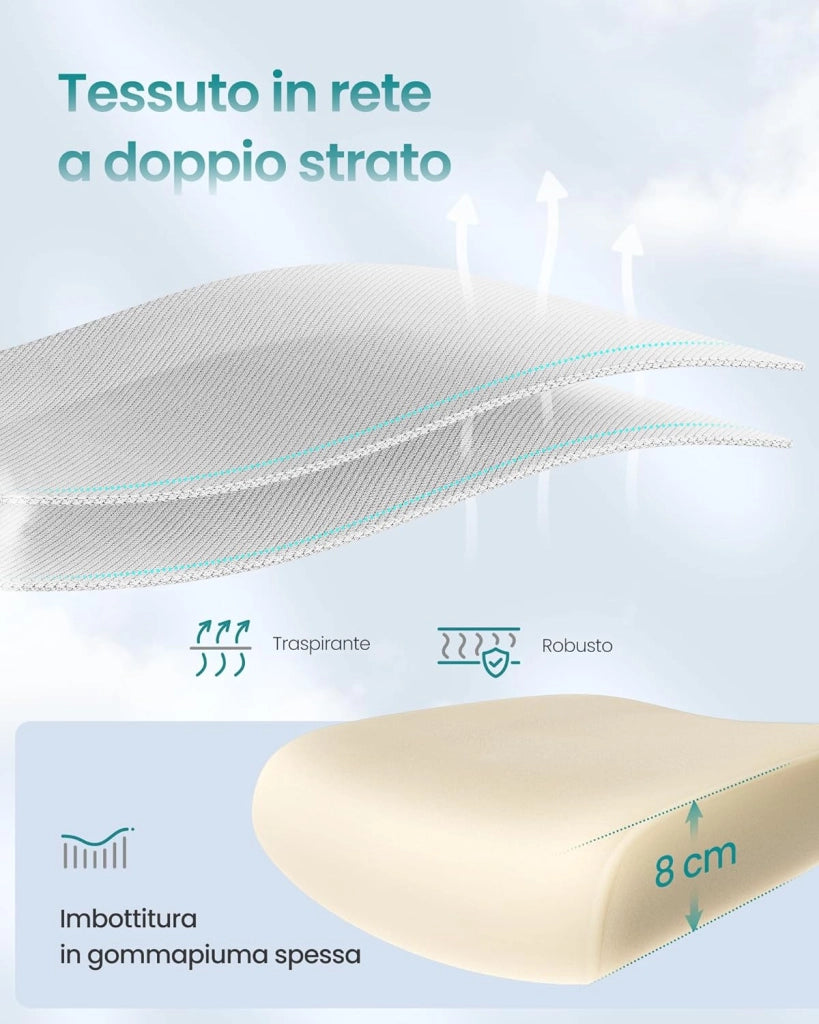 SONGMICS Sedia Ergonomica da Ufficio, Sedia Computer, Tessuto Rete a Doppio Strato, Braccioli Sollevabili, Supporto Lombare Adattabile, Poggiatesta Regolabile, per Studio, Grigio Tortora OBN041G01