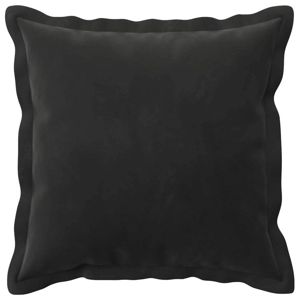 Federa 6 pcs HOUTEN Nero 35 x 35 cm Velluto 916388