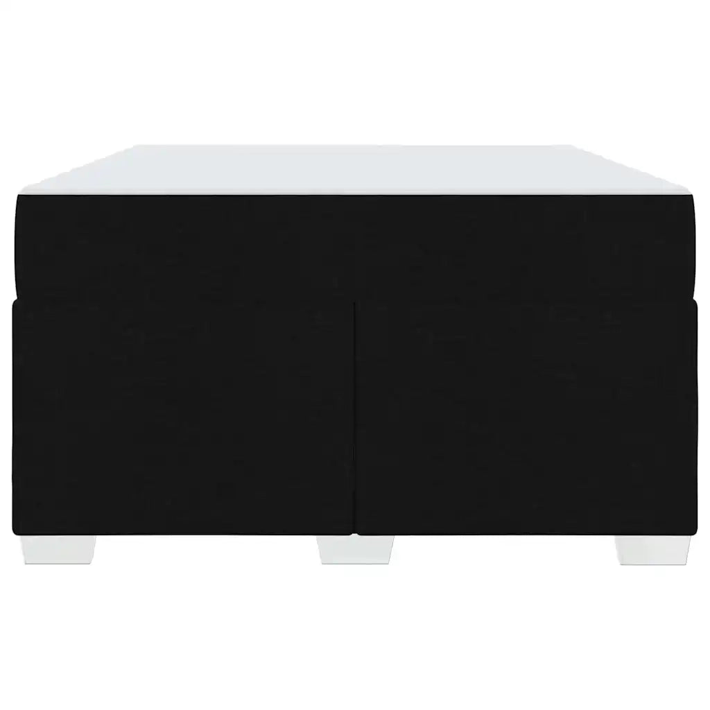 Struttura del letto con materasso Nero 120 x 190 cm Tessuto