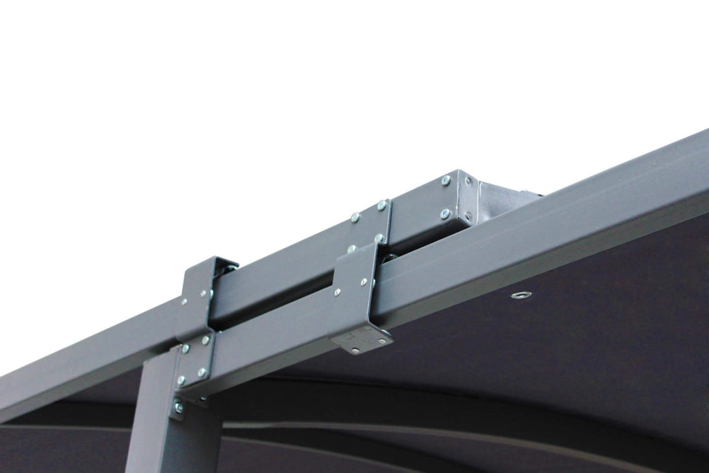 GAZEBO ALLUNGABILE TUCSON 3 X 3/6 MT CON STRUTTURA IN ACCIAIO