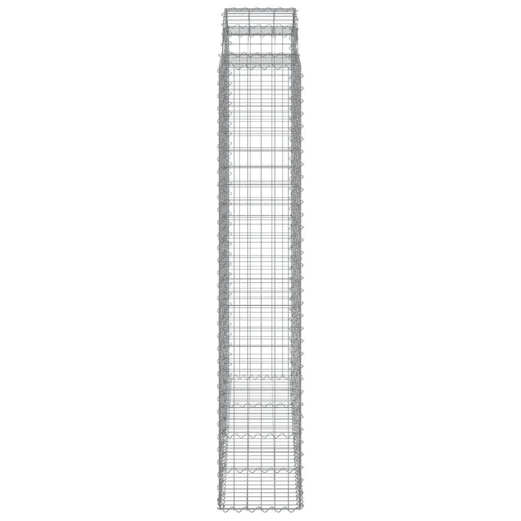 Cesti Gabbioni ad Arco 12 pz 200x50x220/240 cm Ferro Zincato 3146456