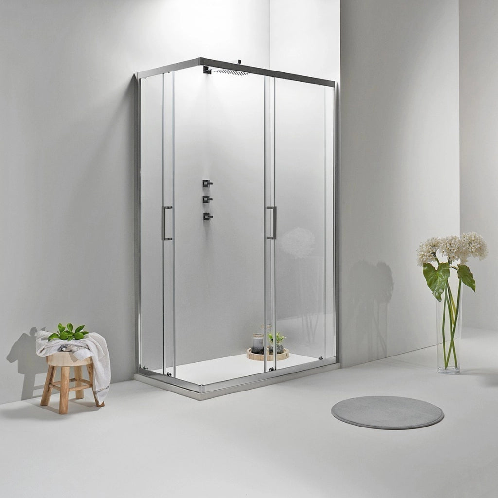 BOX DOCCIA ELITE ANGOLARE 90x120 CM SCORREVOLE TRASPARENTE