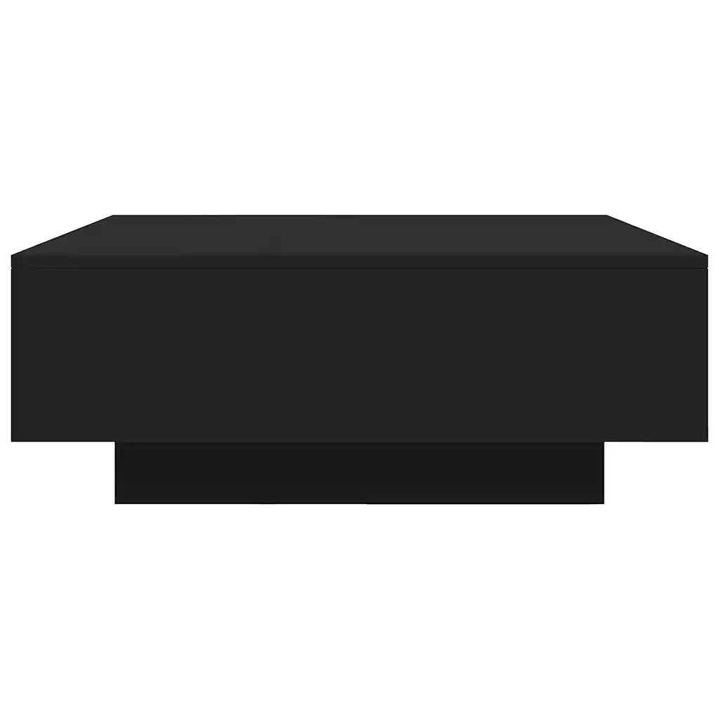 Tavolino da Salotto Nero 80x80x31 cm in Legno Multistrato 836582