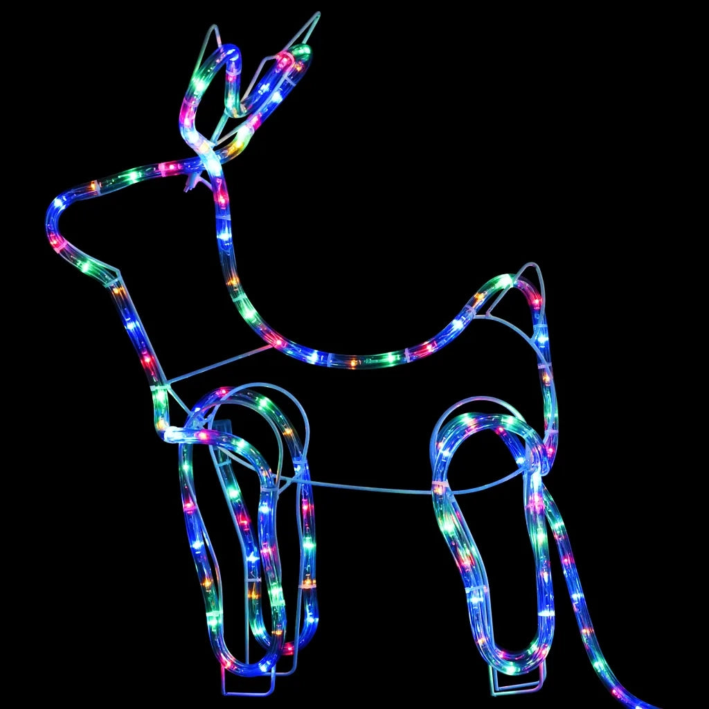 Renne e Slitta Decorazione Natalizia per Esterni 252 LED 329810