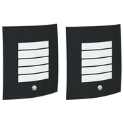 Lampada da Parete Esterna 2 pz Nero 23.5 x 9 x 26 cm CFW8098720