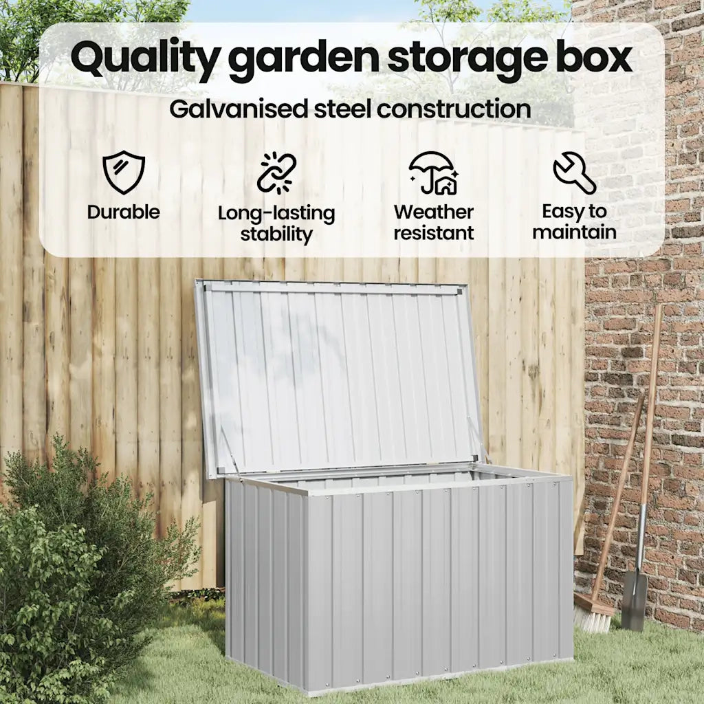 Baule da Giardino Grigio 109x67x65 cm CFW4237036