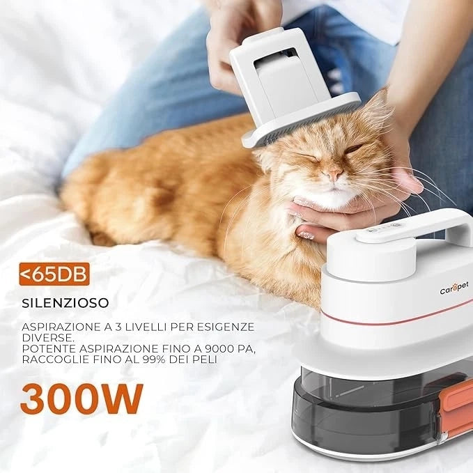 CAREPET Kit Toelettatura Asciugatura e Aspira peli per Animali Domestici