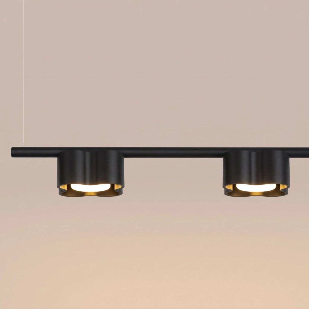 Lampadario OVIO 4 nero Gx53