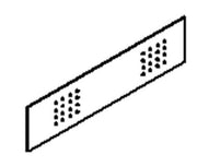 Controventatura metallica + coppia di staffe per scrivania di cm. 120/140/160/180