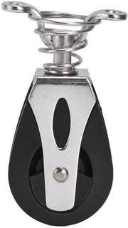 Katrol a Rotazione - In Acciaio Inossidabile - 316 - Rotativo - Unico - Bassa Attrito - Robusto/Duraturo - 85x40x20 mm - Blocco a Gomito