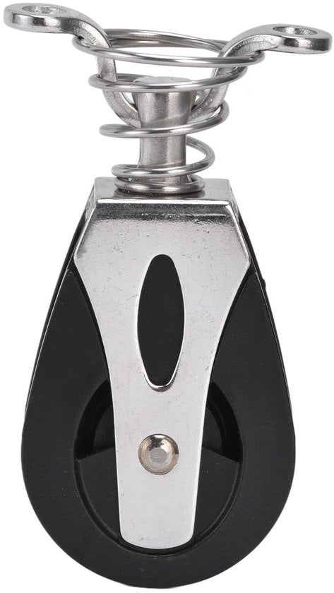 Katrol a Rotazione - In Acciaio Inossidabile - 316 - Rotativo - Unico - Bassa Attrito - Robusto/Duraturo - 85x40x20 mm - Blocco a Gomito