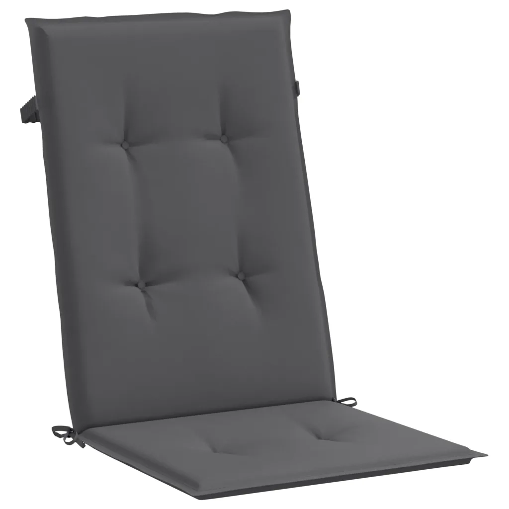 Cuscini per Sedie 6 pz | Cuscini per sedie Antracite 120x50x3 cm in Tessuto