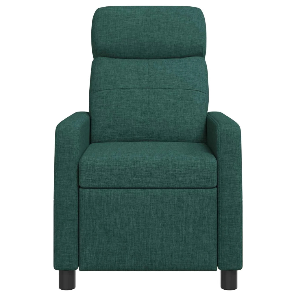 Divano Sedia-Poltrona reclinabile Verde Scuro Tessuto 800437