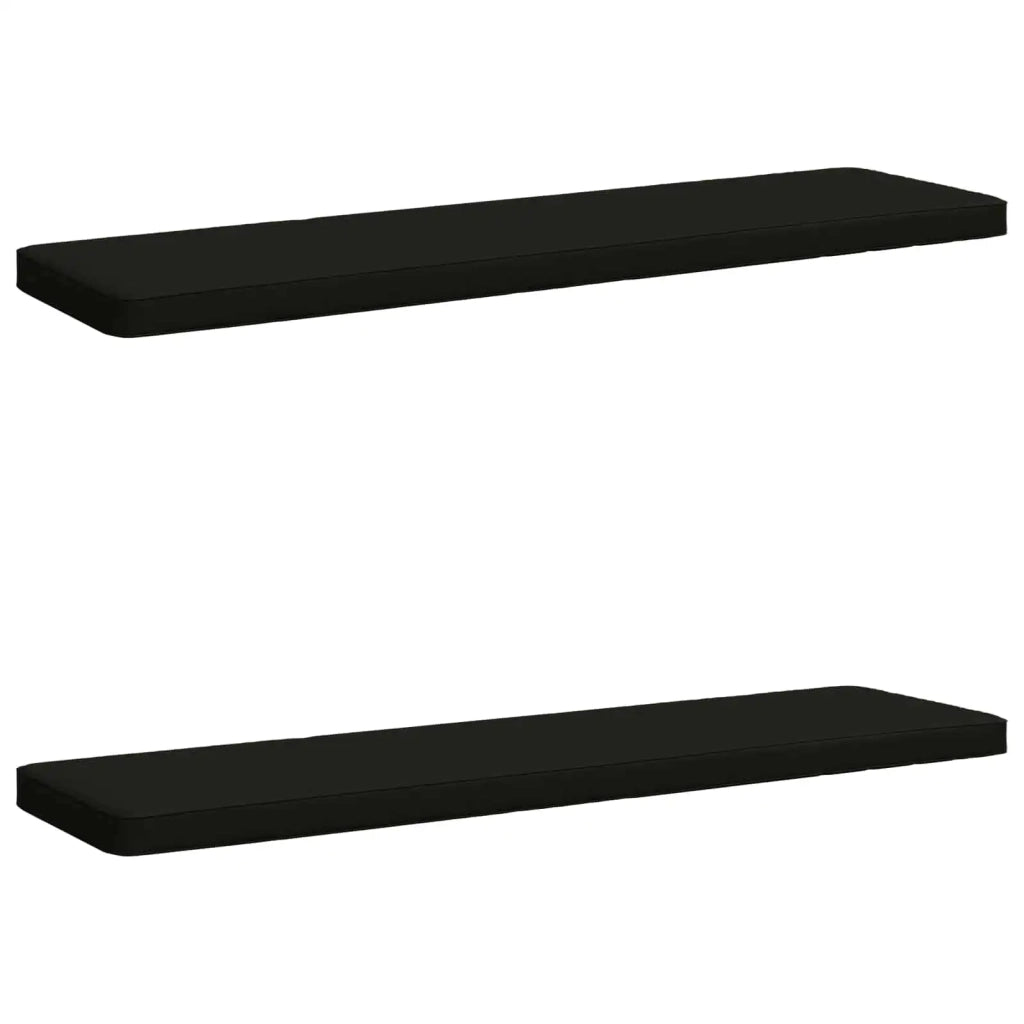 Cuscini per Panchina a 2 Pezzi VUGHT 2 pz 100% Poliestere Nero 951357