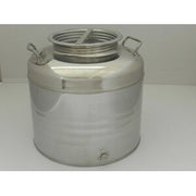 FUSTO OLIO ACCIAIO INOX 441  30 L AGGRAFFATO