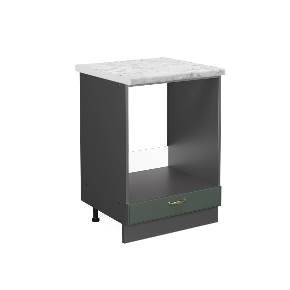 Mobile per forno da incasso Fame-Line Verde-oro rustico/Antracite 60 cm, PL Marmo Vicco