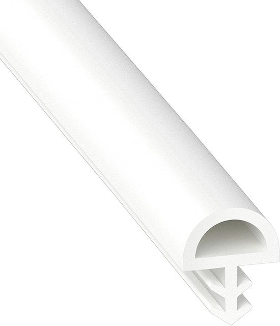 Afdichting per tubo TPE per finestre e porte - 5 m/10 m/30 m - Afdichting per infissi - Finestre e porte - Bianco 8 x 5 mm x 5 m