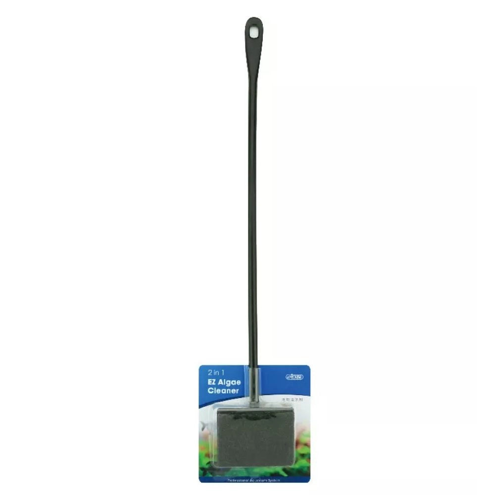 Ista 2 in 1 EZ Algae Cleaner - spugna abrasiva con raschietto in plastica integrato manico 44cm