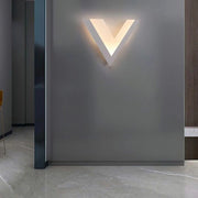 APPLIQUE LAMPADA LED ILLUMINAZIONE MODERNA PER PARETE DA MURO FORMA DI V CAMBIA 3 TONALITA' LUCE BIANCA