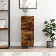 Credenza Rovere Fumo 34,5x34x90 cm in Legno Multistrato 828577