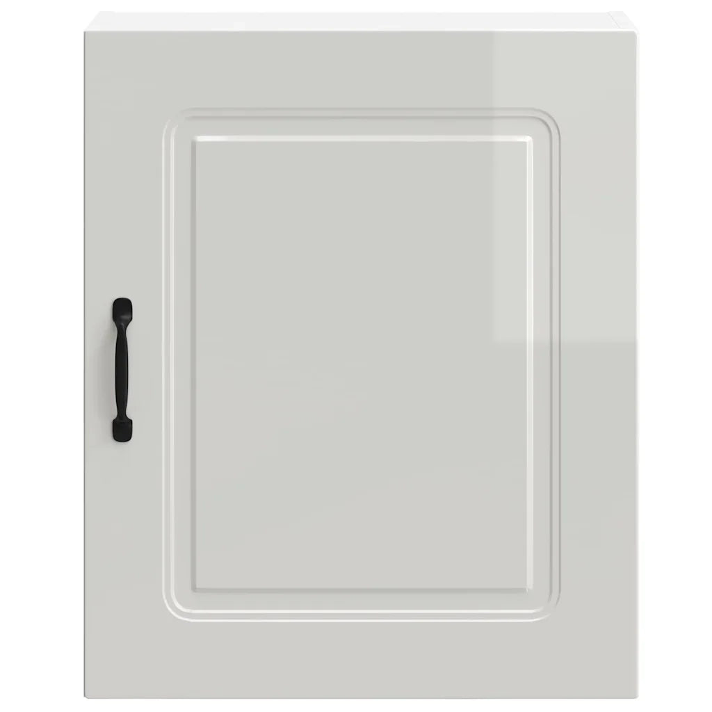 Pensili da cucina 2 pz Kalmar in Legno Multistrato Bianco Lucido 853562