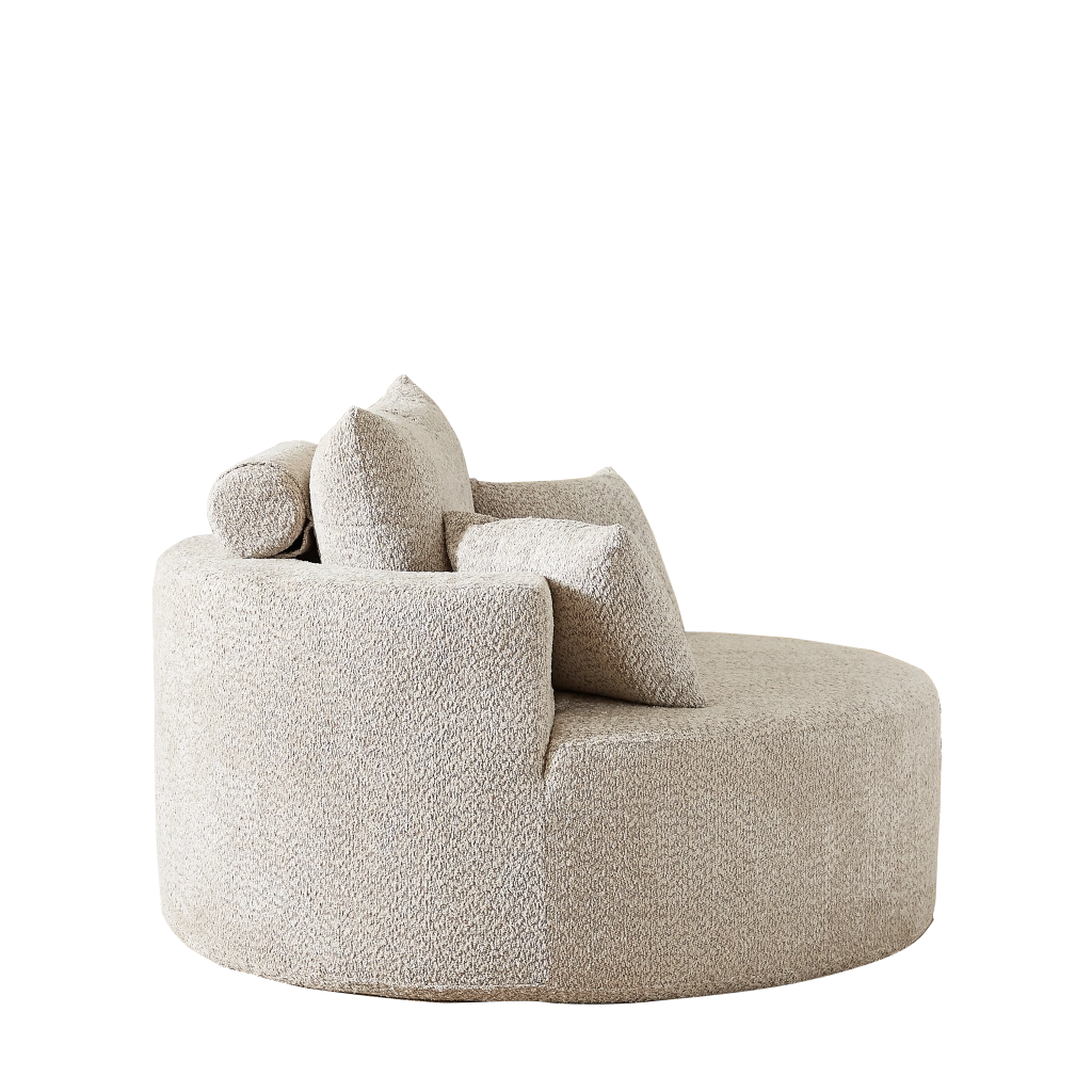 Poltrona Letto Singola in Tessuto Chenille ¨C Xylo ¨C Relax, Grigio