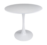 Tavolo rotondo Ø70 cm, tavolo da pranzo tondo bianco - Omar - TR08-7OMPM