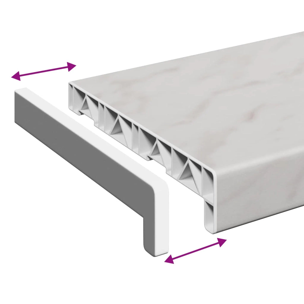 Soglia della Finestra Texture in Marmo 100 x 20 x 4,5 cm PVC CFW3606608