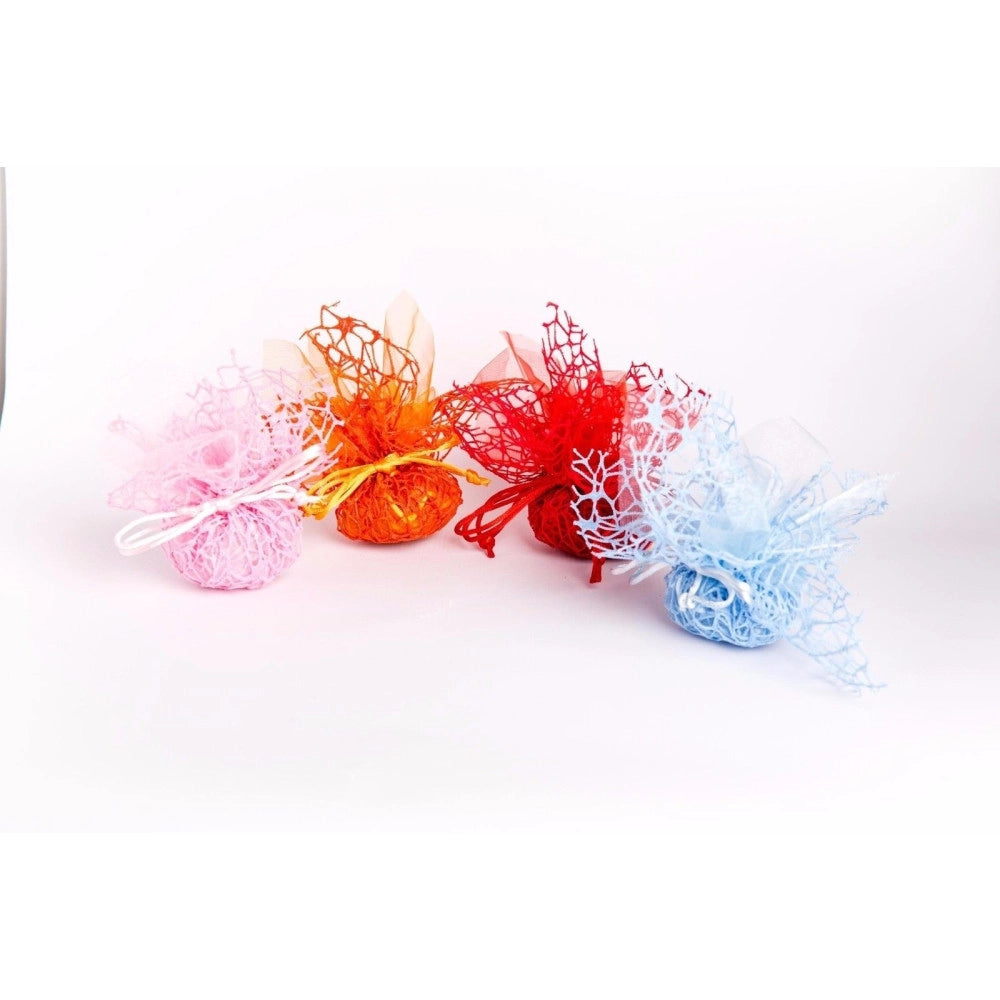 Trade Shop - 20 Sacchetti Velo Veletti Organza Rete Tulle Per Confetti Matrimonio Bomboniere -