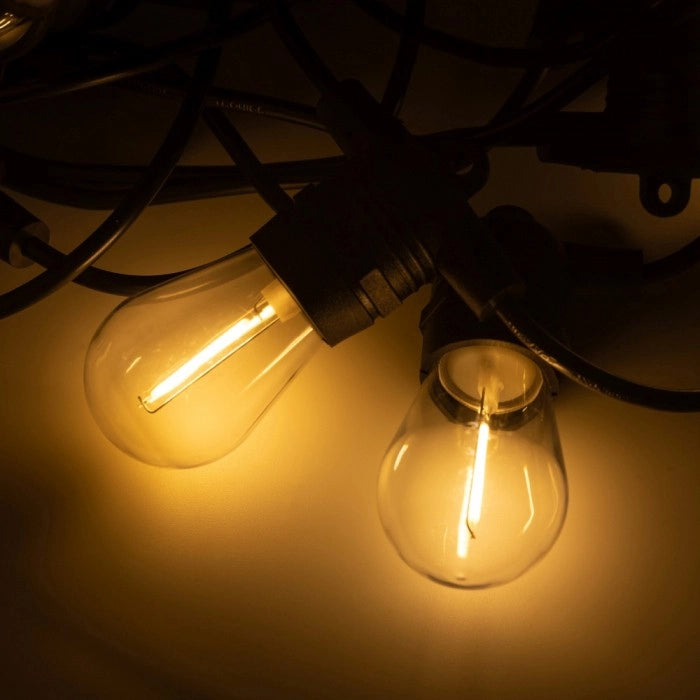 Girlanda solare LED 10m 10xG45 E27 2700K telecomando