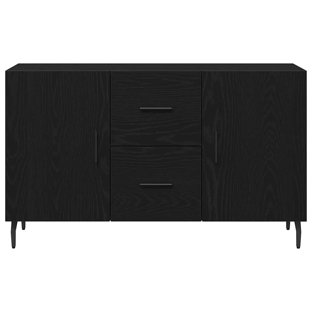 Credenza-Buffet-Armadio da cucina Rovere nero 100 x 36 x 60 cm Legno multistrato 427504