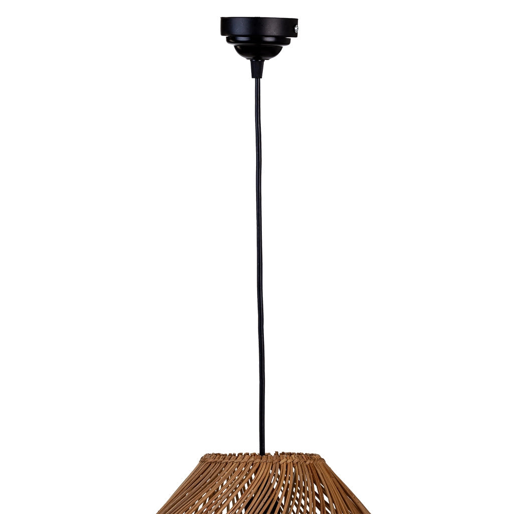 Plafoniera in rattan marrone 40x40x50h cm