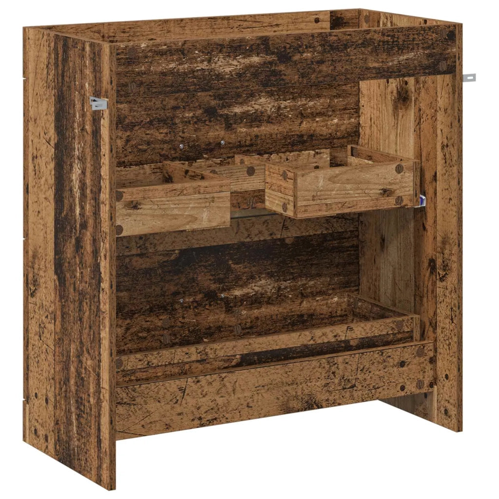 Mobiletto da Bagno Sotto Lavabo Legno antico 890718