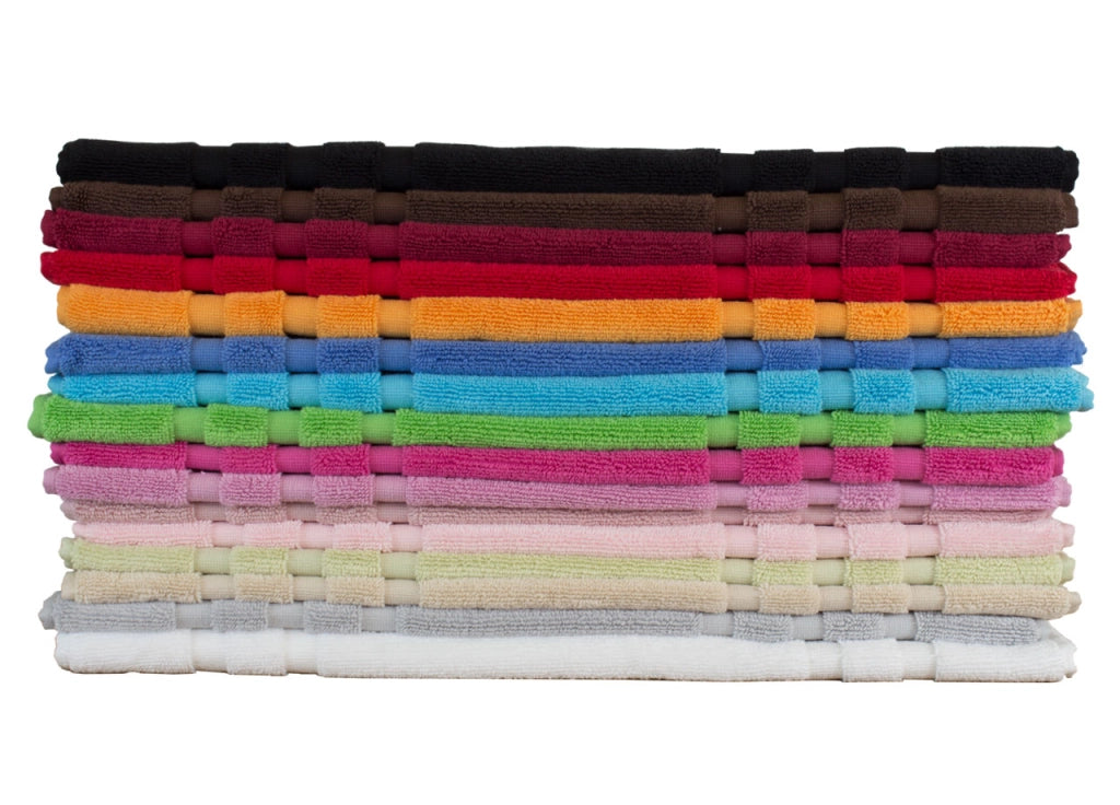 Tappeto Casa Bagno Morbido 50x65cm Tinta Unita 100% Cotone Modello Sophie - Tappeto - Rosa