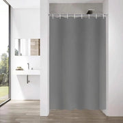 Douchegordijn in grigio - impermeabile - 1 pezzo - poliestere - 120x200 cm