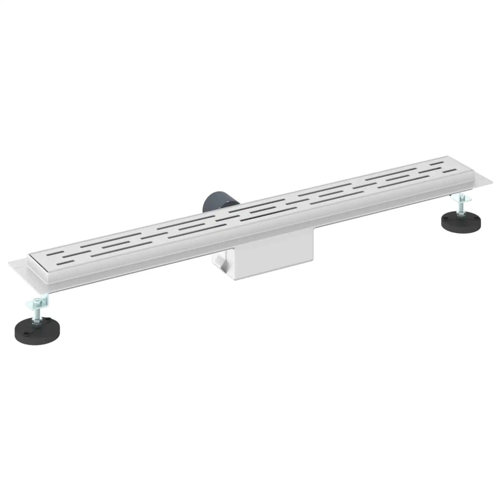 Drenaggio doccia con design a striscia Argento 80 cm CFW4961602