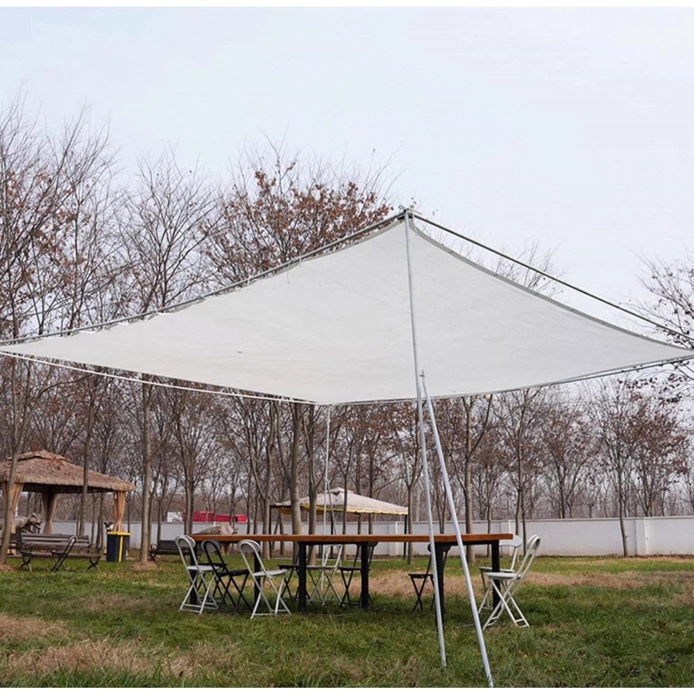 Trade Shop - Vela Tenda Rettangolare Parasole Protezione Sole Ombra Giardino 2x3mt Bianca 017034 -