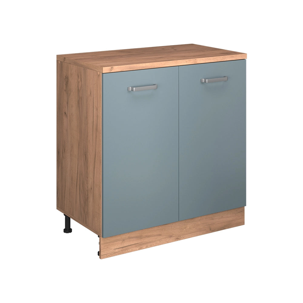 Mobile per mansarda Rion Grigio-blu/Rovere dorato 80 x 83.8 cm senza inclinazione con 2 ante Vicco