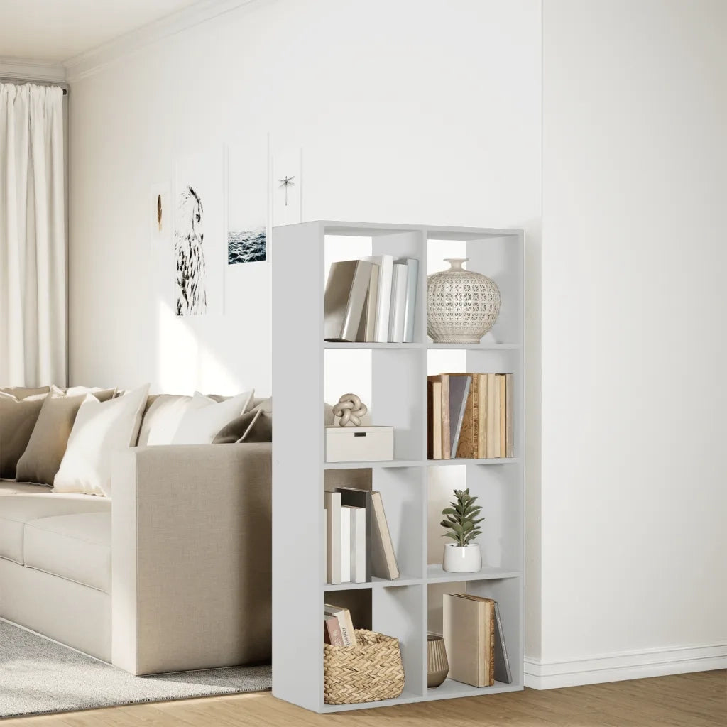 Libreria Divisorio Bianca 69,5x29x137,5 cm in Truciolato